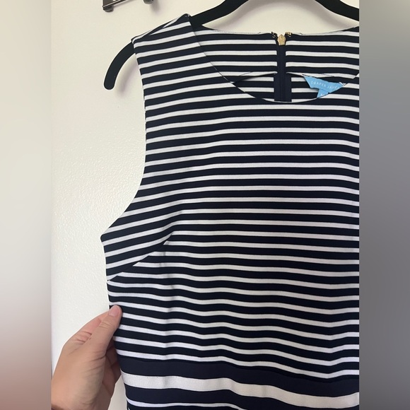 Draper James Striped Ponte Sheath Dress Medium - Picture 3 of 6